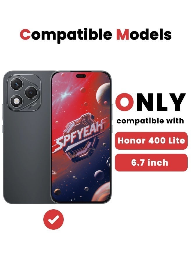 Nova future 2+1Honor 400 Lite Screen Protector Set includes two high-definition screen protectors and one camera protector. [9H Hardness] [Sensitive Touch] [Scratch-resistant] [Bubble-free] - Image 2